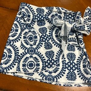 Blue and white skirt